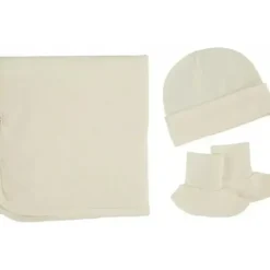 Car Seats|Merino Kids | Cocooi Blanket Beanie & Bootie Set - Cream (0-3 mths) - cutbabycare.com | baby boutique & care hub
