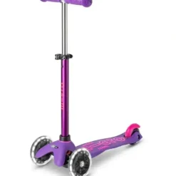 Shop All|Micro Kickboard - Mini Deluxe LED 3-Wheeled, Purple - cutbabycare.com | baby boutique & care hub