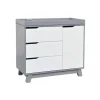 Health Safety|Million Dollar Baby - Babyletto Hudson 3-Drawer Changer Dresser with Removable Changing Tray, Grey/White - cutbabycare.com | baby boutique & care hub