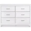 Shop All|Million Dollar Baby - DaVinci Baby Charlie 6-Drawer Double Dresser in White - cutbabycare.com | baby boutique & care hub