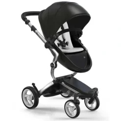 Stroller|Mima - Xari Stroller Chassis Aluminum, Seat Box Black, Stone White Starter Pack - cutbabycare.com | baby boutique & care hub