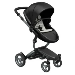 Stroller|Mima - Xari Stroller Graphite Grey Chassis, Black Seat Box & Snow White Starter Pack - cutbabycare.com | baby boutique & care hub
