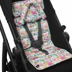 Stroller|Mini Pram Liner With Adjustable Head Support - Floral Delight - cutbabycare.com | baby boutique & care hub