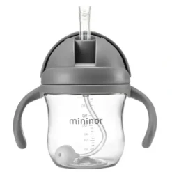 Shop All|Mininor Baby/Infant 220ml Tritan Straw Bottle Water/Juice Drink Cup Seal Grey - cutbabycare.com | baby boutique & care hub