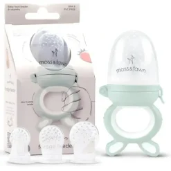 Shop All|Moss & Fawn - Forage Feeder, Soothing Silicone Frozen Baby Food Teething Toy, Fern - cutbabycare.com | baby boutique & care hub