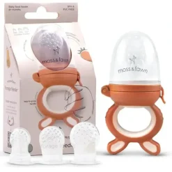 Shop All|Moss & Fawn - Forage Feeder, Soothing Silicone Frozen Baby Food Teething Toy, Terracotta - cutbabycare.com | baby boutique & care hub