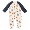 Shop All|Mud Pie - Baby Boy Deer Button Sleeper - cutbabycare.com | baby boutique & care hub