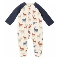 Shop All|Mud Pie - Baby Boy Deer Button Sleeper - cutbabycare.com | baby boutique & care hub