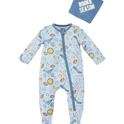 Shop All|Mud Pie - Baby Boy Sports Sleeper And Bib - cutbabycare.com | baby boutique & care hub