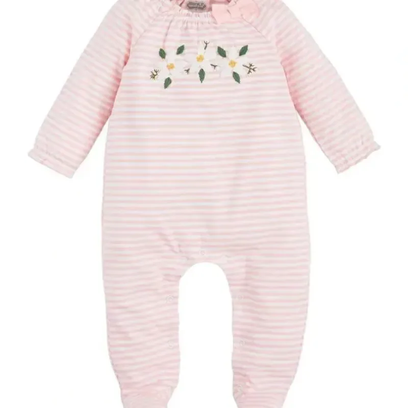Shop All|Mud Pie - Baby Girl Magnolia Applique Sleeper - cutbabycare.com | baby boutique & care hub