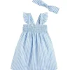 Shop All|Mud Pie - Baby Girl Smocked Sundress & Headband Set - cutbabycare.com | baby boutique & care hub