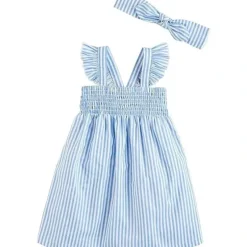 Shop All|Mud Pie - Baby Girl Smocked Sundress & Headband Set - cutbabycare.com | baby boutique & care hub