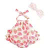 Shop All|Mud Pie - Baby Girl Strawberry Sunsuit - cutbabycare.com | baby boutique & care hub