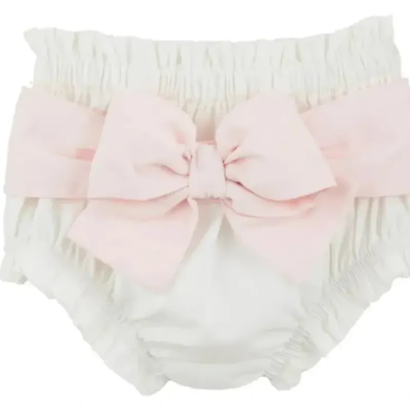 Shop All|Mud Pie - Baby Girl White Bow Diaper Cover - cutbabycare.com | baby boutique & care hub