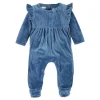 Shop All|Mud Pie - Blue Velour Sleeper - cutbabycare.com | baby boutique & care hub