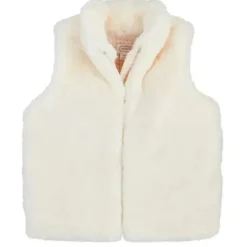 Shop All|Mud Pie - Faux Fur Zip Vest, Ivory - cutbabycare.com | baby boutique & care hub