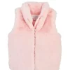 Shop All|Mud Pie - Faux Fur Zip Vest, Pink - cutbabycare.com | baby boutique & care hub