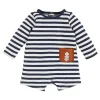 Shop All|Mud Pie - Football Pocket Romper - cutbabycare.com | baby boutique & care hub