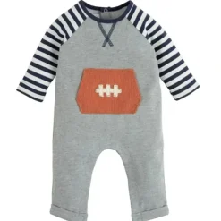 Shop All|Mud Pie - Football Pocket One-Piece - cutbabycare.com | baby boutique & care hub