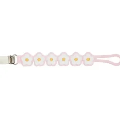 Shop All|Mud Pie - Pink Daisy Pacy Strap - cutbabycare.com | baby boutique & care hub