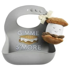 Shop All|Mud Pie - S'more Silicone Bib And Rattle - cutbabycare.com | baby boutique & care hub
