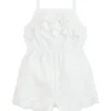 Shop All|Mud Pie - White Eyelet Baby Romper - cutbabycare.com | baby boutique & care hub
