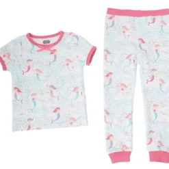 Shop All|Mud Pie Mermaid Print Two-Piece Pajama Set - cutbabycare.com | baby boutique & care hub