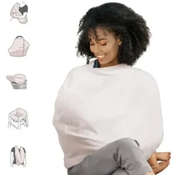 Nursing Feeding|Munchkin - Multiuse 5-In-1 Cover - Pale Peach - cutbabycare.com | baby boutique & care hub