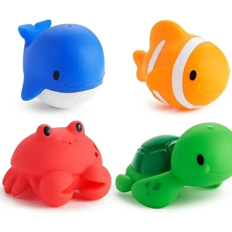 Bath Potty|Munchkin - 4Pk Ocean Squirts Baby Bath Toy - cutbabycare.com | baby boutique & care hub