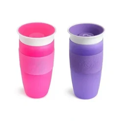 Shop All|Munchkin Miracle 360 Sippy Cup 14Oz, Pink or Purple (Assorted colors) - 1pk - cutbabycare.com | baby boutique & care hub