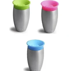 Health Safety|Munchkin Miracle Stainless Steel 360 Degree Sippy Cup, 10 oz, Colors May Vary, 1-Pack - cutbabycare.com | baby boutique & care hub