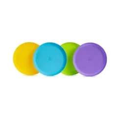 Shop All|Munchkin Multi Plates, 4-Pack (Yellow, Blue, Green & Purple) - cutbabycare.com | baby boutique & care hub