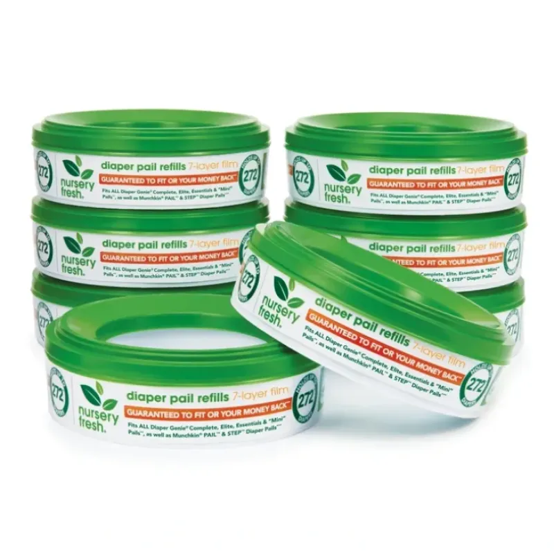 Shop All|Munchkin Nursery Fresh Diaper Pail Refill - 8 PK - cutbabycare.com | baby boutique & care hub