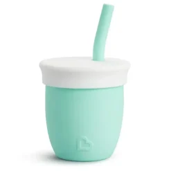 Shop All|Munchkin 4oz C’est Silicone Toddler Training Cup with Straw - Mint - cutbabycare.com | baby boutique & care hub