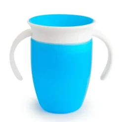Shop All|Munchkin 7oz Miracle 360° Trainer Cup With Spoutless Design - Blue - cutbabycare.com | baby boutique & care hub