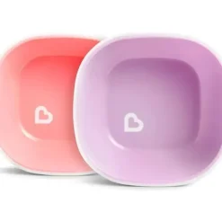 Shop All|Munchkin Splash Toddler Bowls, Pink/Purple - cutbabycare.com | baby boutique & care hub