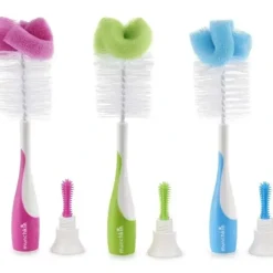 Health Safety|Munchkin Sponge Bottle Brush, Colors May Vary 2pk - cutbabycare.com | baby boutique & care hub