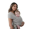 Health Safety|Mushie - 100% Organic Cotton Baby Wrap Carrier, Grey Melange - cutbabycare.com | baby boutique & care hub