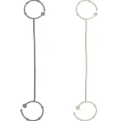 Stroller|Mushie - Adjustable Silicone Strap 2-Pack, Tradewinds/Shifiting Sand - cutbabycare.com | baby boutique & care hub