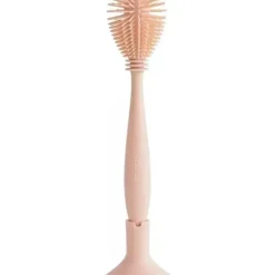 Health Safety|Mushie - Baby Bottle Brush, Soft Silicone with Suction Base, Blush - cutbabycare.com | baby boutique & care hub
