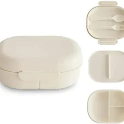 Shop All|Mushie - Bento Lunch Box, Ivory - cutbabycare.com | baby boutique & care hub