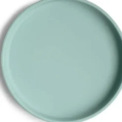 Shop All|Mushie - Classic Silicone Suction Plate, BPA-Free Non-Slip Design, Cambridge Blue - cutbabycare.com | baby boutique & care hub
