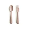 Shop All|Mushie - Dinnerware Fork And Spoon Set (Blush) - cutbabycare.com | baby boutique & care hub