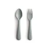 Shop All|Mushie - Dinnerware Fork And Spoon Set (Sage) - cutbabycare.com | baby boutique & care hub
