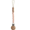 Shop All|Mushie - Eva Silicone Pacifier Clip, Blush - cutbabycare.com | baby boutique & care hub