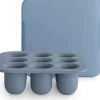 Shop All|Mushie - Fresh Food Feeder Freezer Tray with Lid for Frozen Baby Food, Tradewinds - cutbabycare.com | baby boutique & care hub