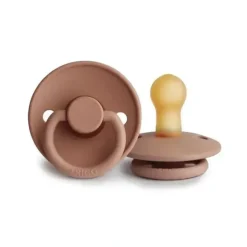 Shop All|Mushie - Frigg Natural Rubber Pacifier, Rose Gold, 0/6 Months - cutbabycare.com | baby boutique & care hub