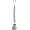 Shop All|Mushie - Hera Silicone Pacifier Clip, Stone - cutbabycare.com | baby boutique & care hub