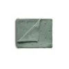 Shop All|Mushie - Knitted Pointelle Baby Blanket - Sage Melange - cutbabycare.com | baby boutique & care hub