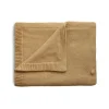 Shop All|Mushie - Knitted Textured Dots Baby Blanket - Mustard Melange - cutbabycare.com | baby boutique & care hub
